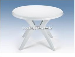 mesa redonda plástico galena bells